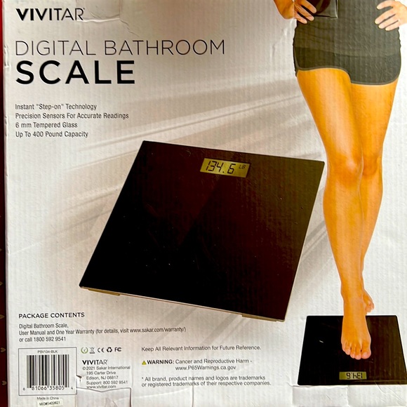 Vivitar Bath Vivitar Essentials Series Digital Bathroom Scale Poshmark